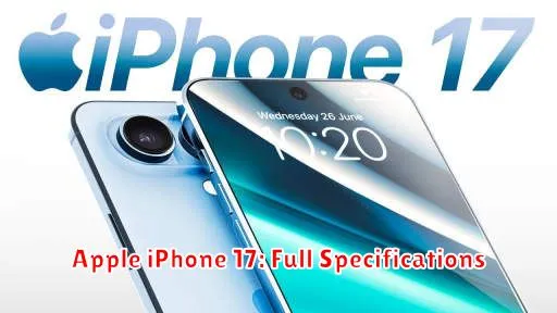 Apple iPhone 17: Full Specifications