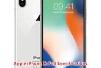 Apple iPhone X: Full Specifications Apple iPhone X: Full Specifications
