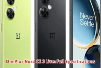 OnePlus Nord CE 3 Lite: Full Specifications OnePlus Nord CE 3 Lite: Full Specifications