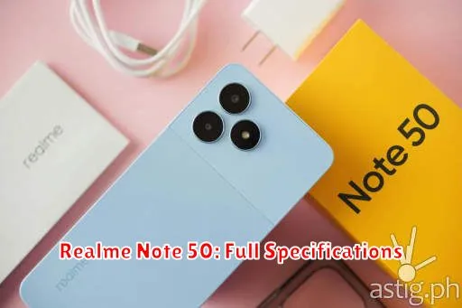 Realme Note 50: Full Specifications