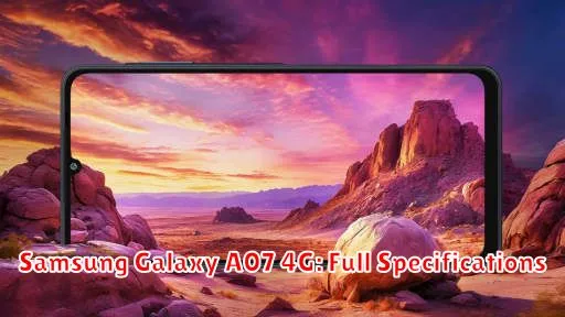 Samsung Galaxy A07 4G: Full Specifications