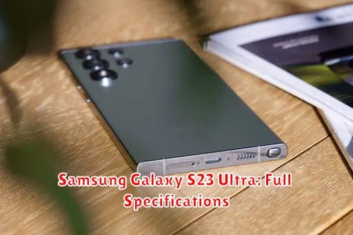 Samsung Galaxy S23 Ultra: Full Specifications
