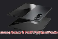 Samsung Galaxy Z Fold7: Full Specifications Samsung Galaxy Z Fold7: Full Specifications