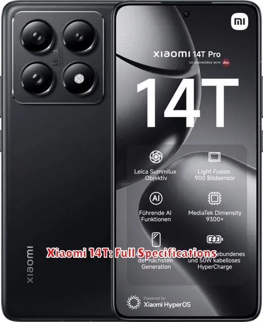 Xiaomi 14T: Full Specifications