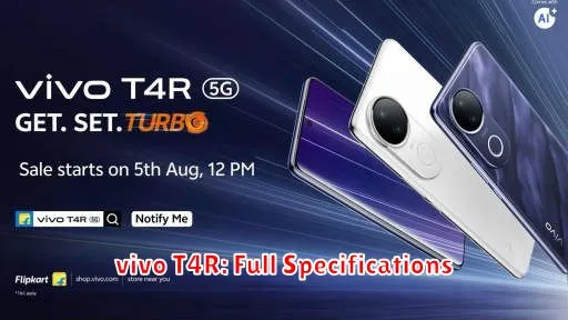 vivo T4R: Full Specifications