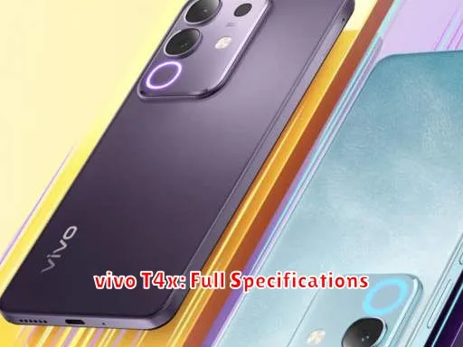 vivo T4x: Full Specifications