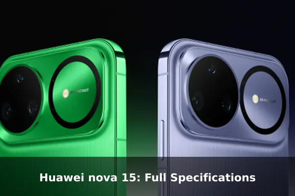 Huawei nova 15: Full Specifications