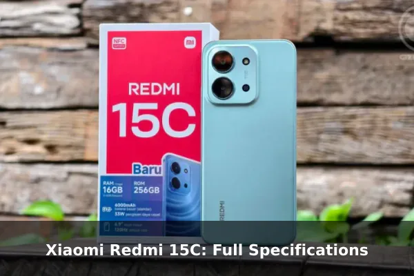 Xiaomi Redmi 15C: Full Specifications