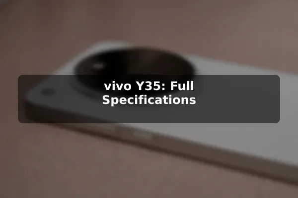 vivo Y35: Full Specifications