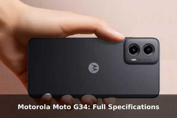 Motorola Moto G34: Full Specifications