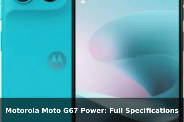 Motorola Moto G67 Power: Full Specifications
