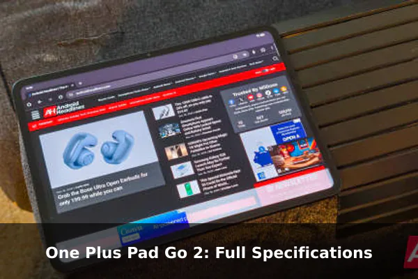 One Plus Pad Go 2: Full Specifications