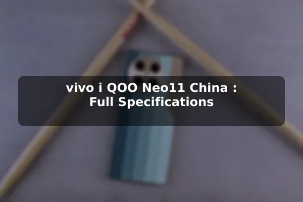 vivo i QOO Neo11 (China): Full Specifications