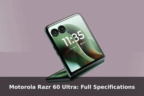 Motorola Razr 60 Ultra: Full Specifications