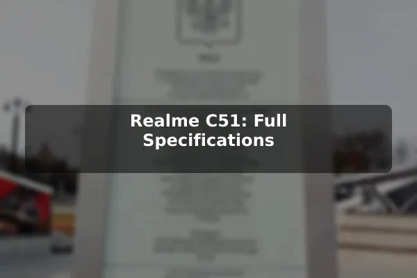 Realme C51: Full Specifications