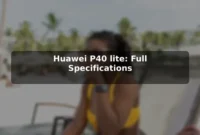 Huawei P40 lite: Full Specifications
