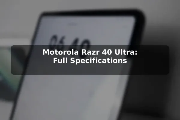 Motorola Razr 40 Ultra: Full Specifications