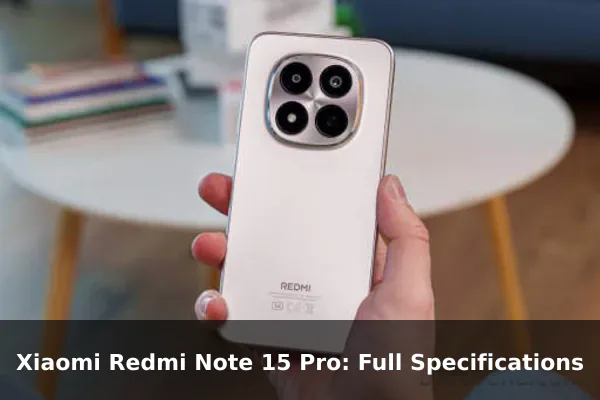 Xiaomi Redmi Note 15 Pro: Full Specifications